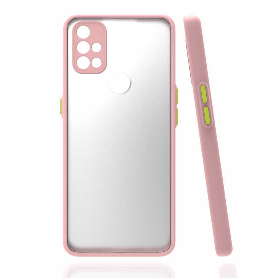 One Plus Nord N10 5G Kılıf Zore Hux Kılıf - Pembe