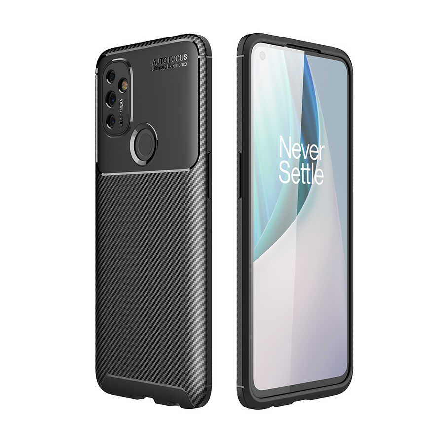 One Plus Nord N100 Kılıf Zore Negro Silikon Kılıf - Siyah