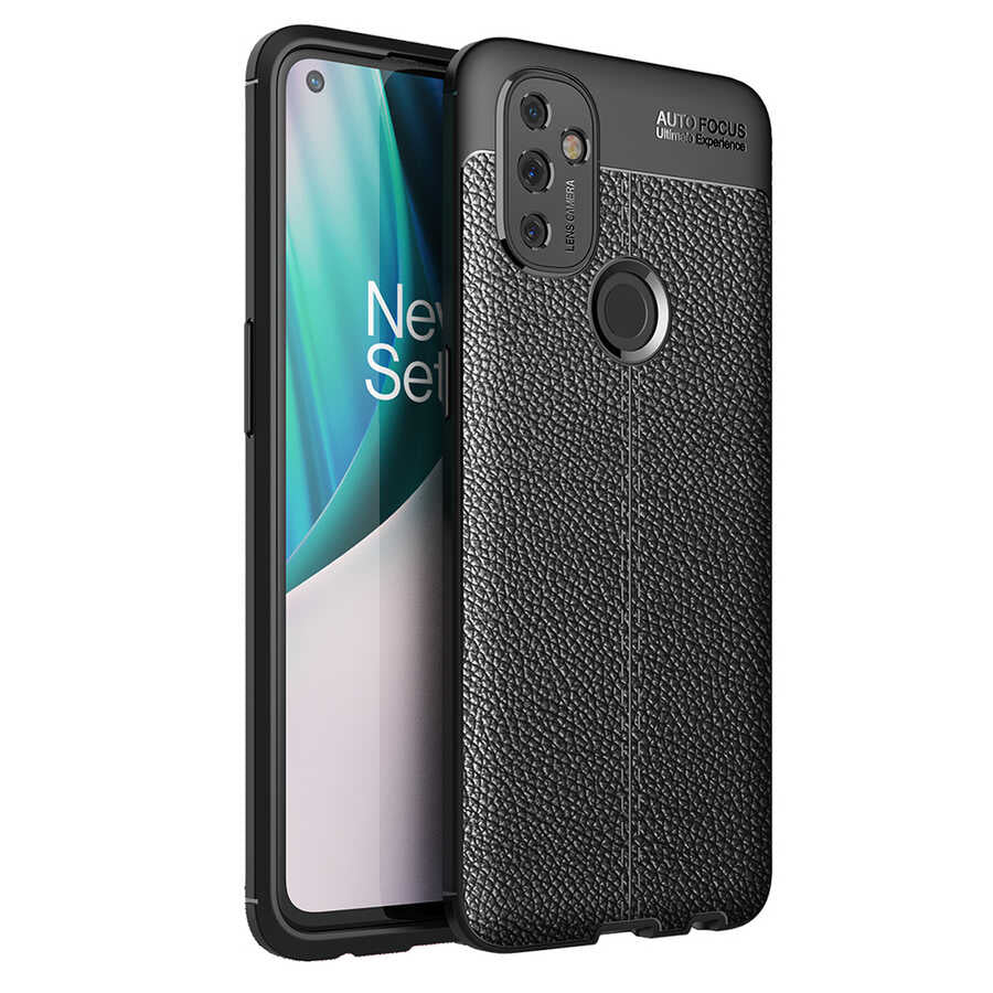 One Plus Nord N100 Kılıf Zore Niss Silikon Kılıf - Siyah