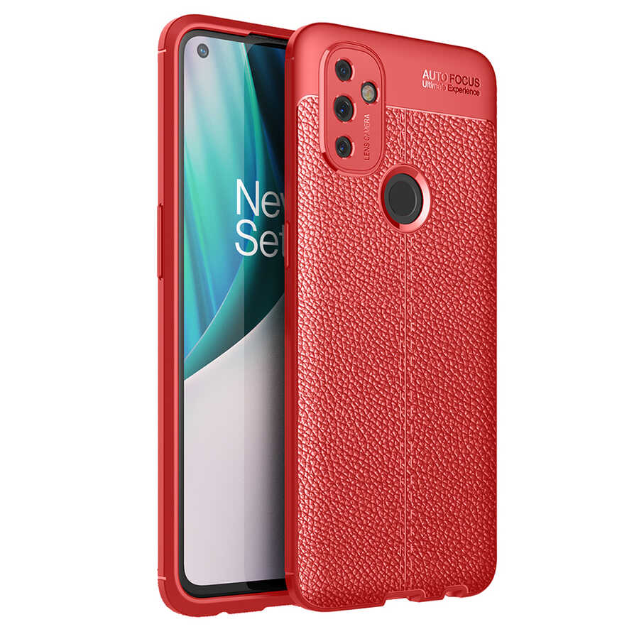 One Plus Nord N100 Kılıf Zore Niss Silikon Kılıf - Kırmızı