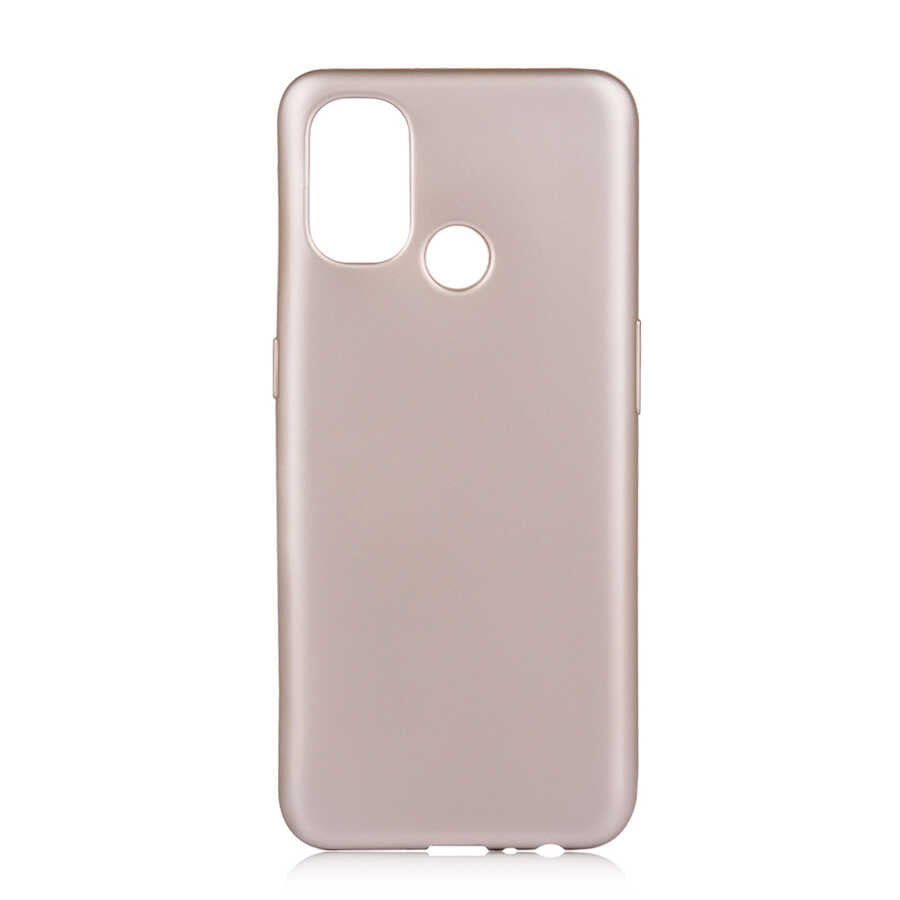 One Plus Nord N100 Kılıf Zore Premier Silikon Kılıf - Gold