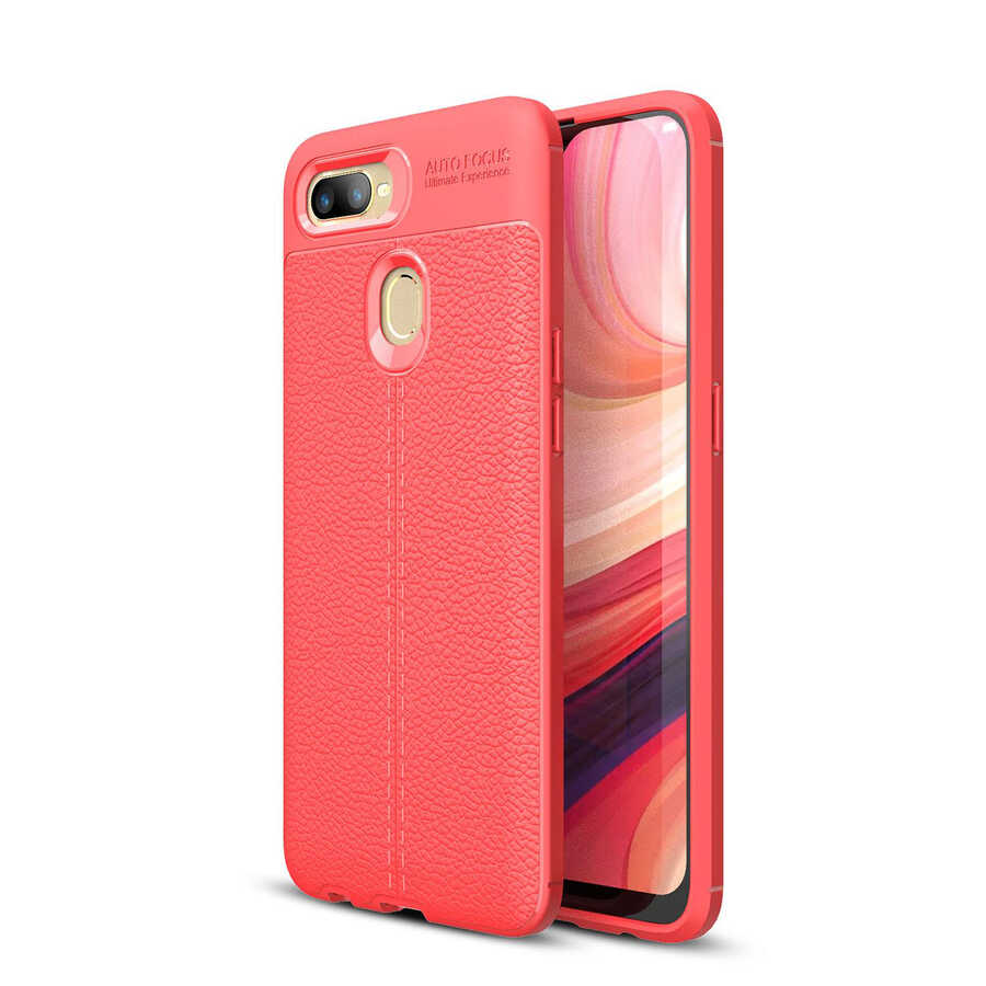 Oppo A12 Kılıf Zore Niss Silikon Kılıf - Kırmızı
