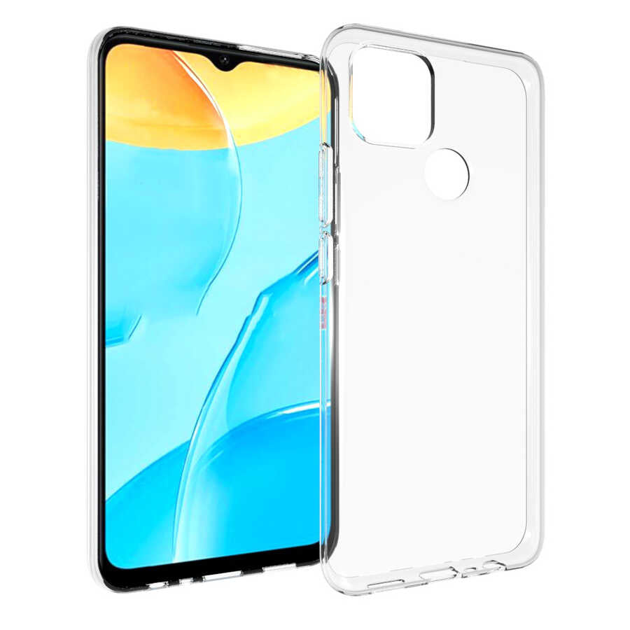 Oppo A15S Kılıf Zore Süper Silikon Kılıf - Renksiz