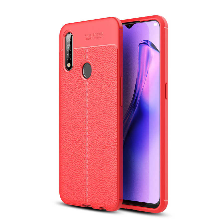 Oppo A31 Kılıf Zore Niss Silikon Kılıf - Kırmızı