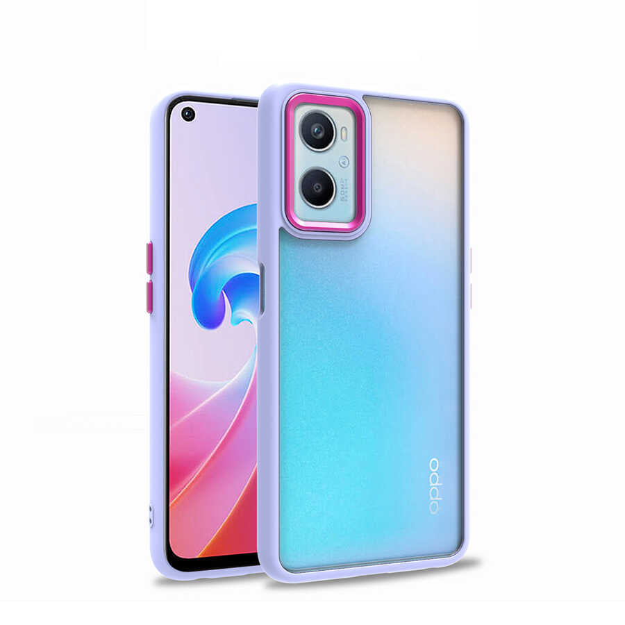 Oppo A36 Kılıf Zore Flora Kılıf - Lila