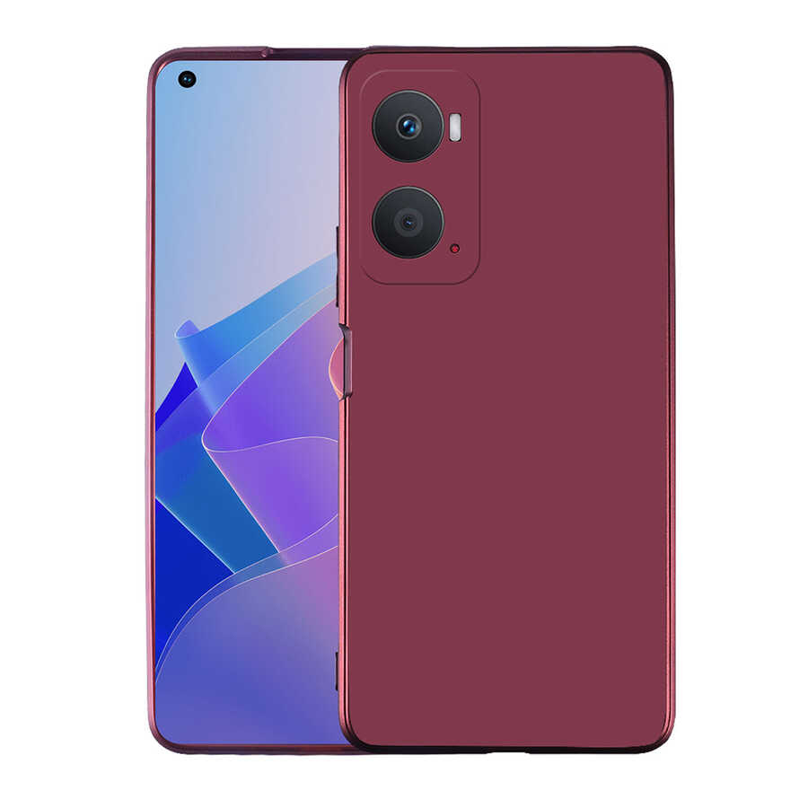 Oppo A36 Kılıf Zore Premier Silikon Kılıf - Mürdüm
