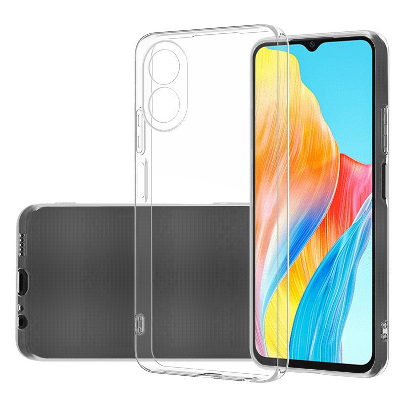 Oppo A38 Kılıf Zore Süper Silikon Kılıf - Şeffaf