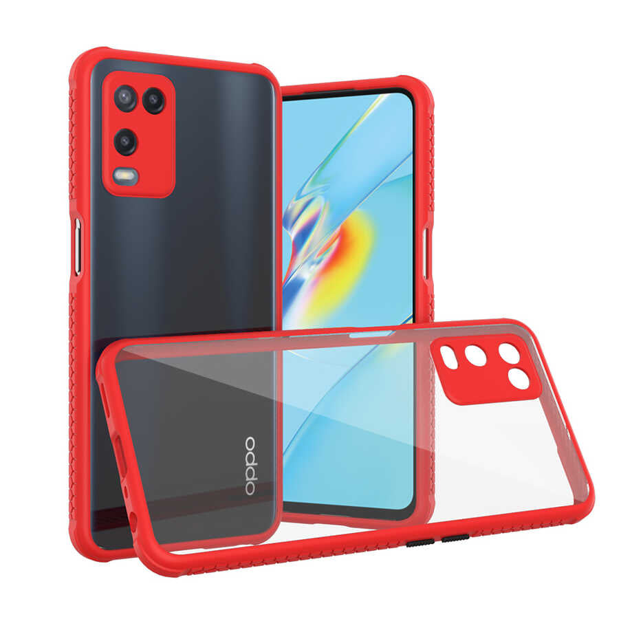 Oppo A54 4G Kılıf Zore Kaff Kılıf - Kırmızı