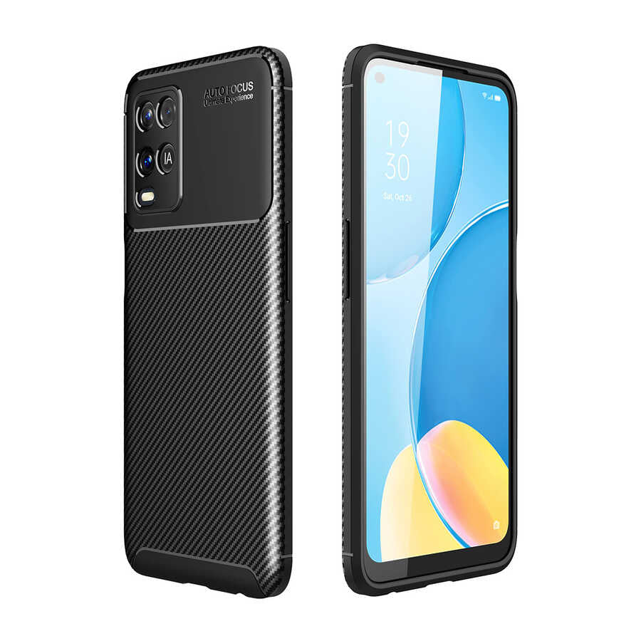 Oppo A54 4G Kılıf Zore Negro Silikon Kılıf - Siyah