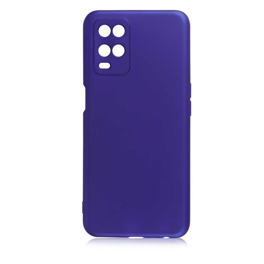 Oppo A54 4G Kılıf Zore Premier Silikon Kılıf - Saks Mavi