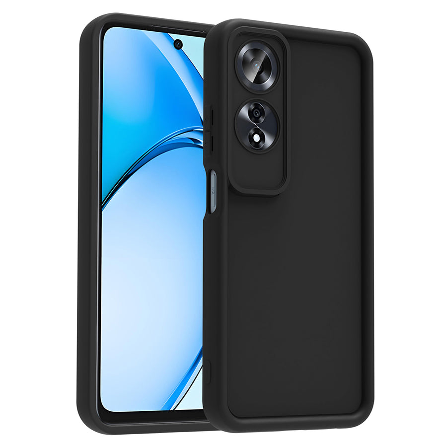 Oppo A60 Kılıf Kamera Korumalı Zore Ananas Kılıf - Siyah