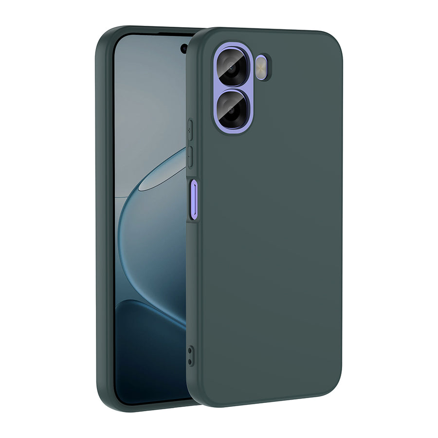 Oppo A6X Kılıf Zore Mara Lansman Kılıf - Koyu Yeşil