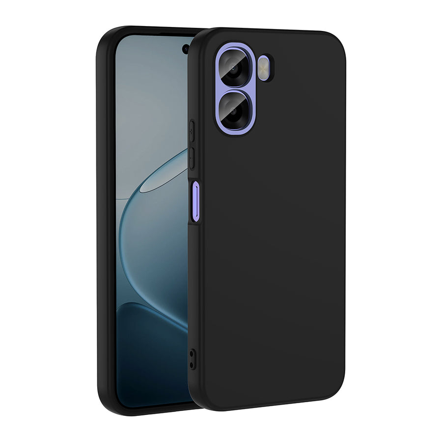 Oppo A6X Kılıf Zore Mara Lansman Kılıf - Siyah
