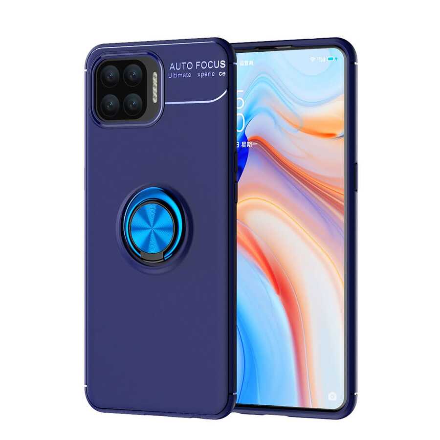 Oppo A73 Kılıf Zore Ravel Silikon Kılıf - Mavi