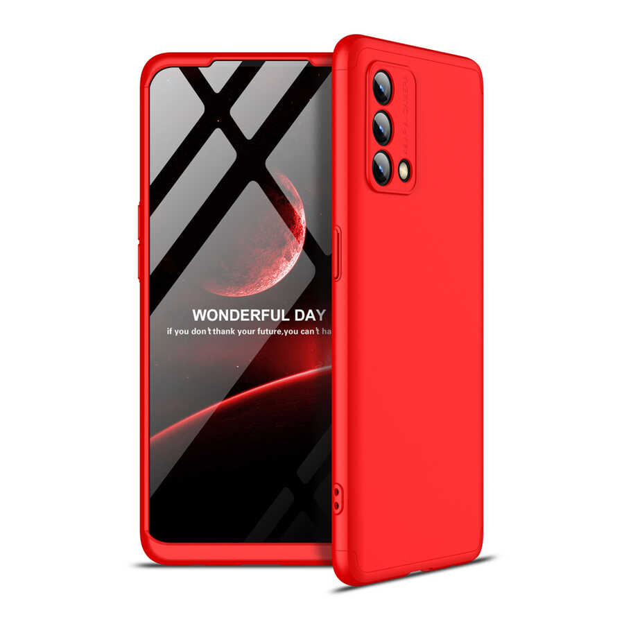Oppo A74 4G Kılıf Zore Ays Kılıf - Kırmızı