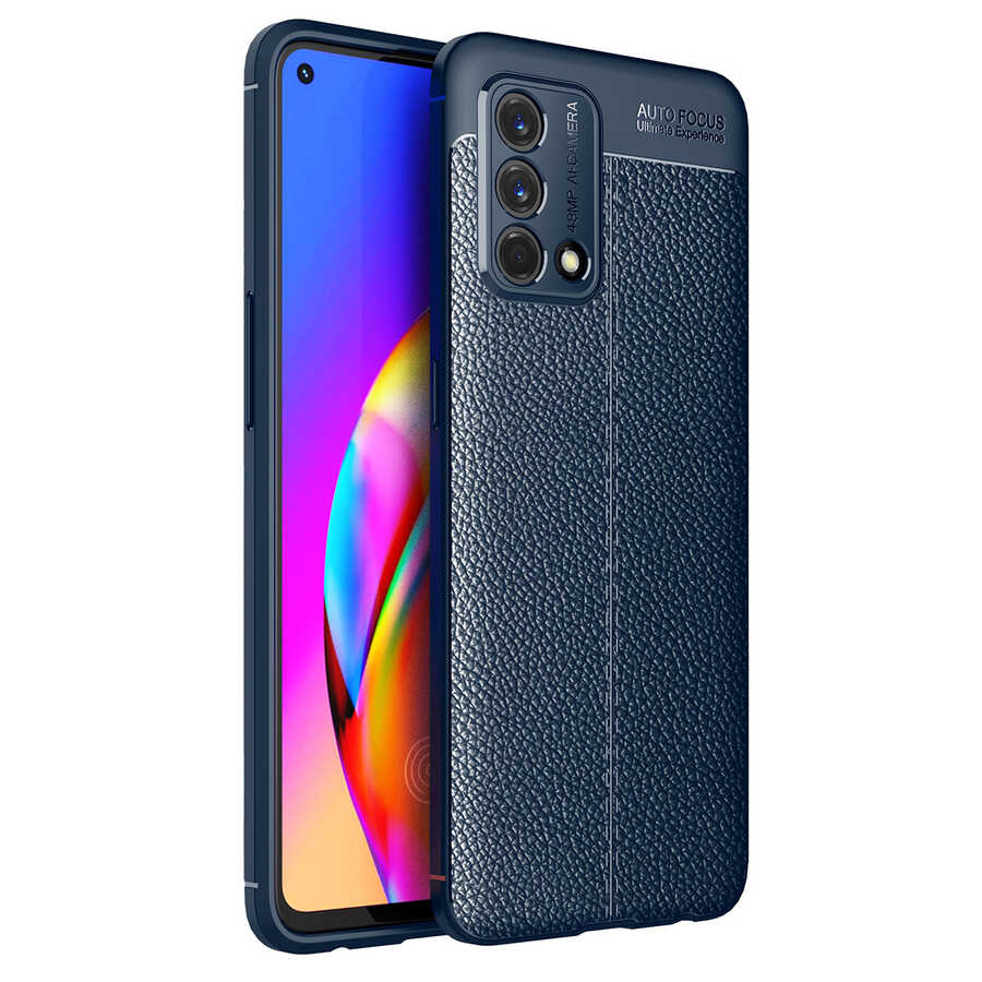 Oppo A74 4G Kılıf Zore Niss Silikon Kılıf - Lacivert