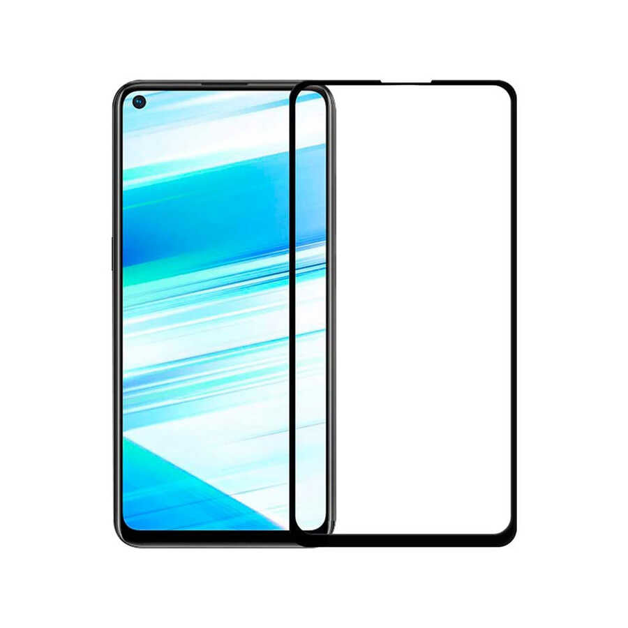 Oppo A92 Davin 5D Cam Ekran Koruyucu - Siyah