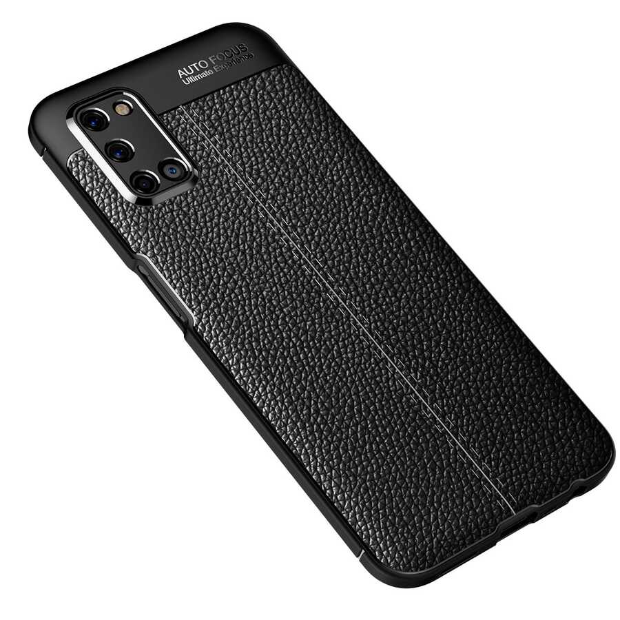 Oppo A92 Kılıf Zore Niss Silikon Kılıf - Siyah