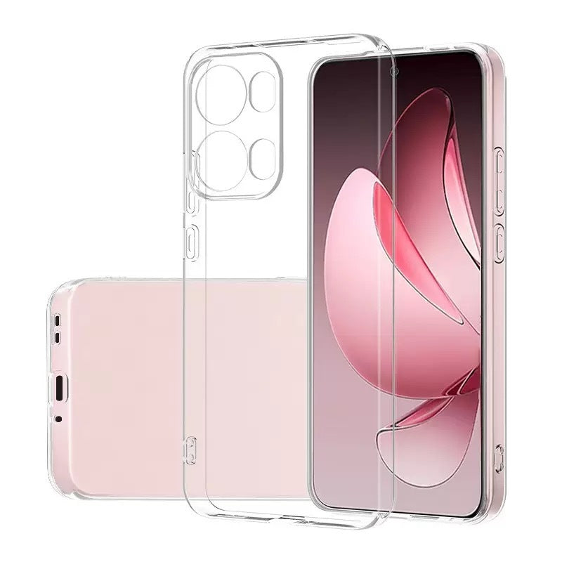 Oppo Reno 13 Pro Kılıf Zore Süper Silikon Kılıf - Şeffaf