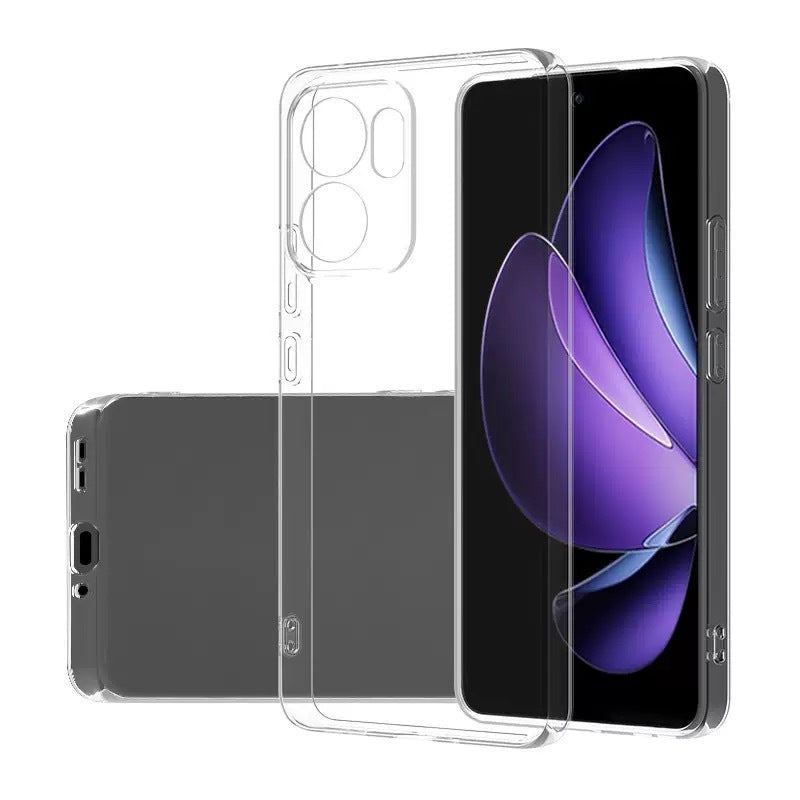 Oppo Reno 13F 5G Kılıf Zore Süper Silikon Kılıf - Şeffaf
