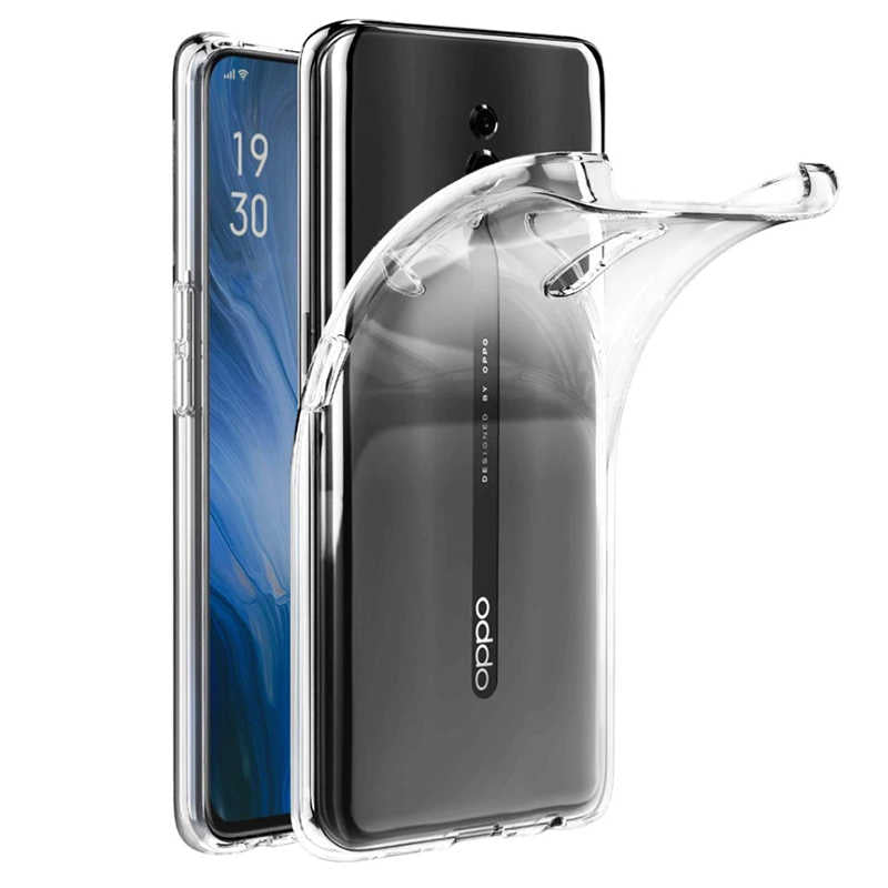 Oppo Reno 2 Kılıf Zore Süper Silikon Kılıf - Renksiz