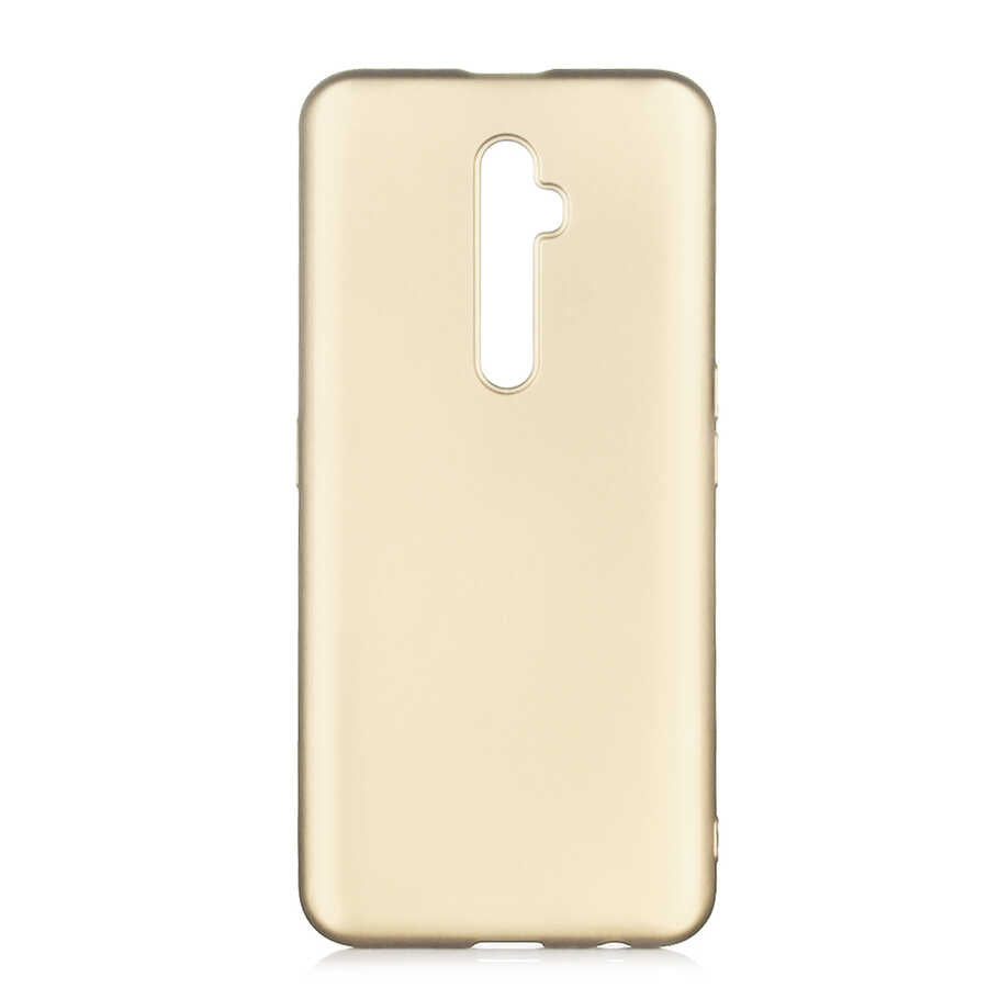 Oppo Reno 2Z Kılıf Zore Premier Silikon Kılıf - Gold