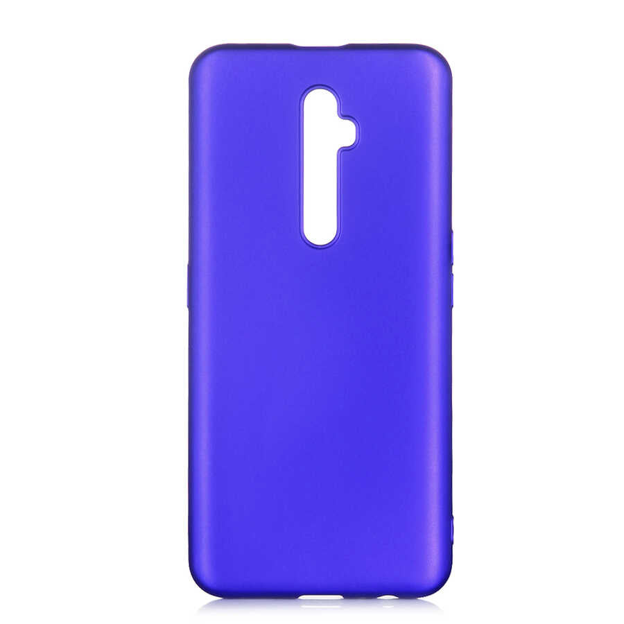 Oppo Reno 2Z Kılıf Zore Premier Silikon Kılıf - Saks Mavi