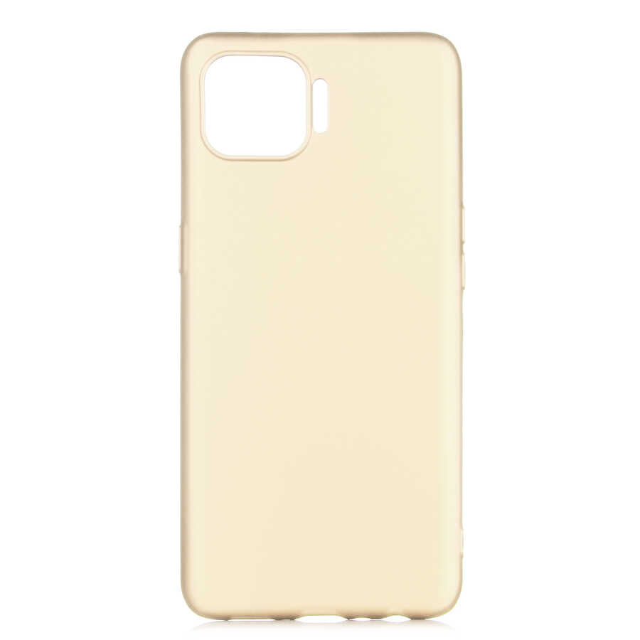 Oppo Reno 4 Lite Kılıf Zore Premier Silikon Kılıf - Gold