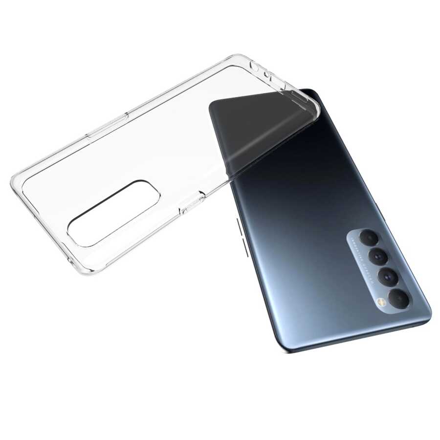 Oppo Reno 4 Pro 4G Kılıf Zore Süper Silikon Kılıf - Renksiz