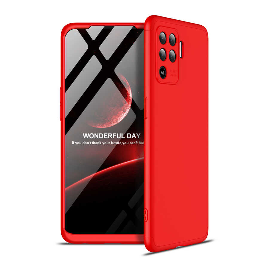 Oppo Reno 5 Lite Kılıf Zore Ays Kılıf - Kırmızı