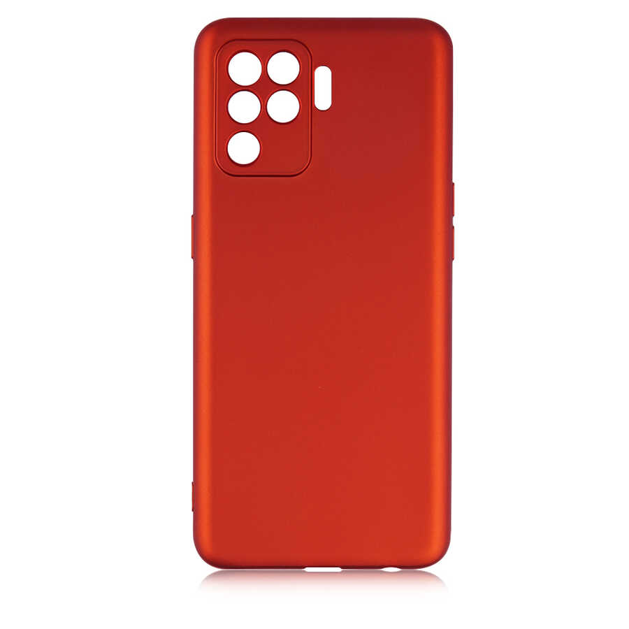 Oppo Reno 5 Lite Kılıf Zore Premier Silikon Kılıf - Kırmızı