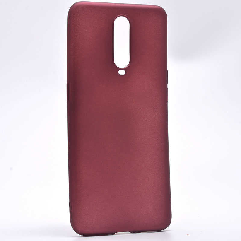 Oppo RX17 Pro Kılıf Zore Premier Silikon Kılıf - Mürdüm