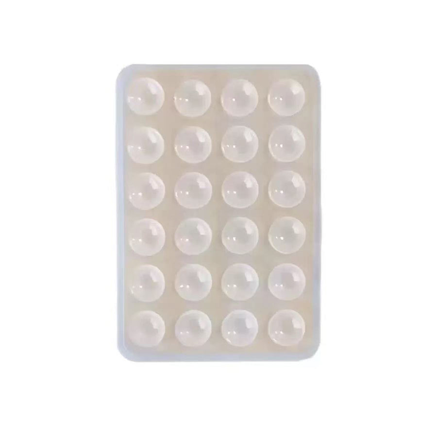 Öpücüklü 02 Çift Taraflı Silikon Telefon Tutucu 6,50cm x 10cm - Şeffaf