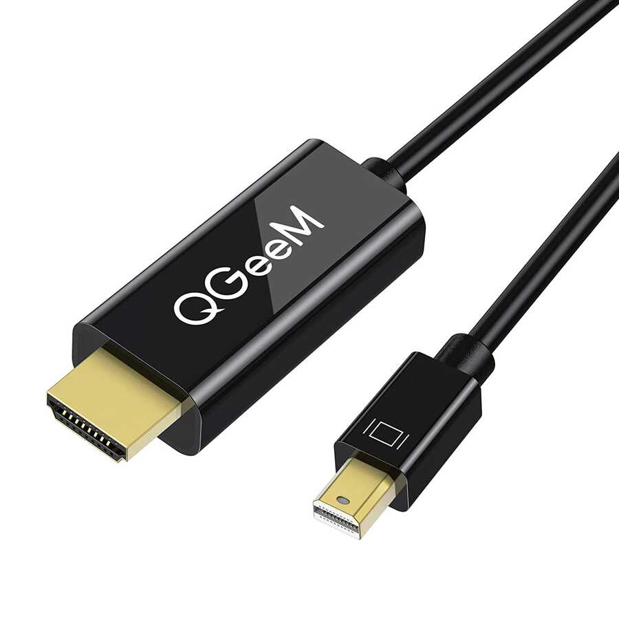 Qgeem QG-HD23 Mini Display Port To HDMI Kablo - Siyah