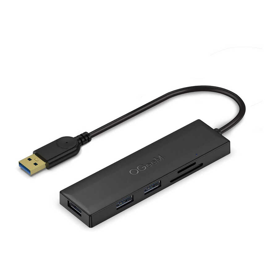 Qgeem QG-UH05 Usb Hub 0.8M - Siyah