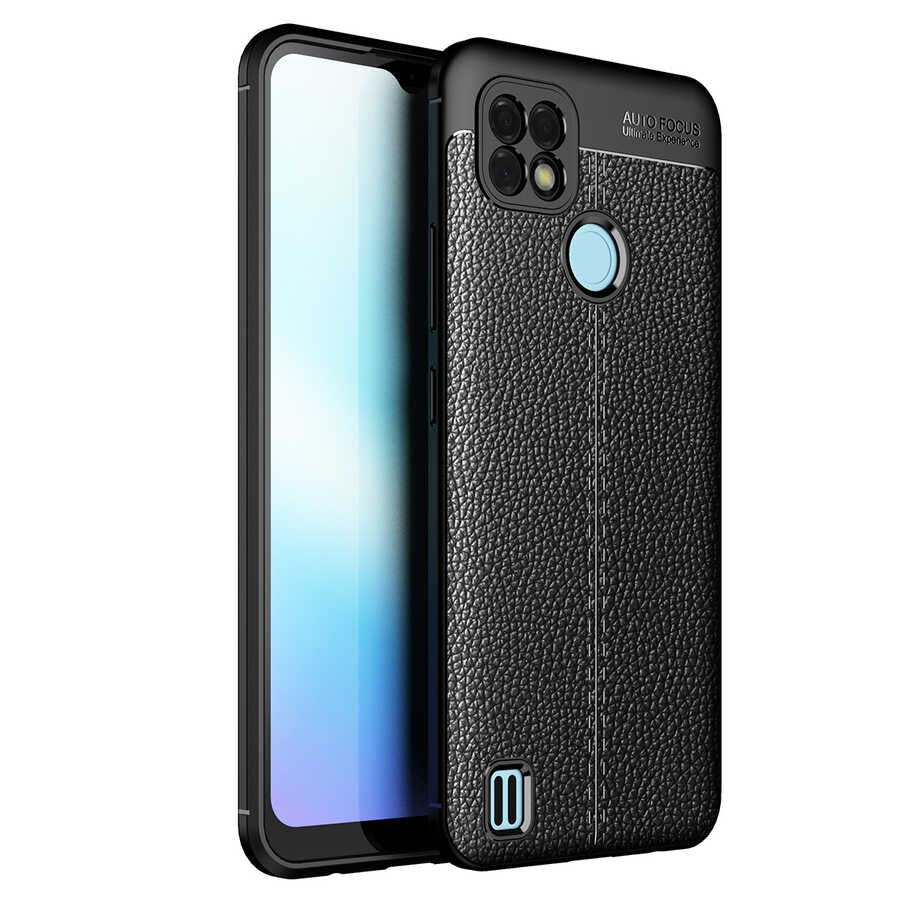 Realme C21 Kılıf Zore Niss Silikon Kılıf - Siyah