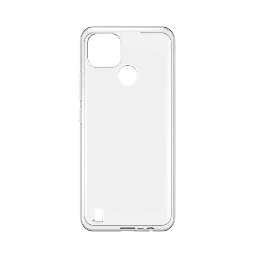 Realme C21 Kılıf Zore Süper Silikon Kılıf - Renksiz