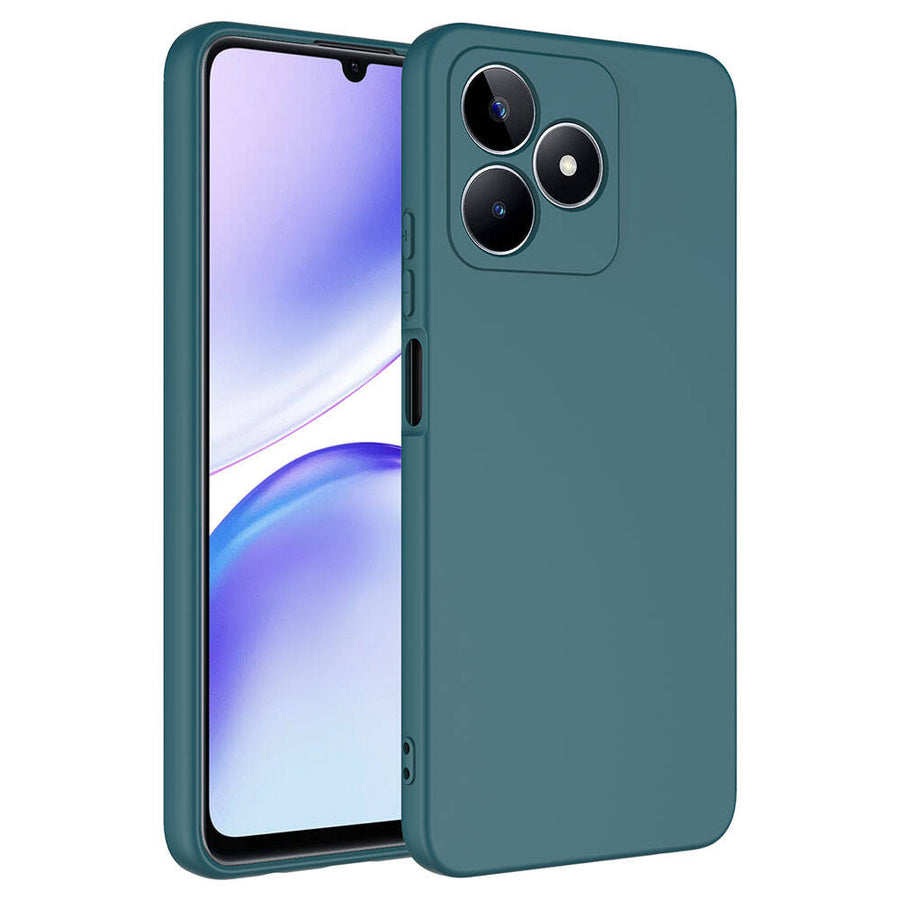 Realme C53 Kılıf Zore Mara Lansman Kılıf - Koyu Yeşil