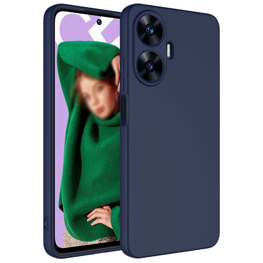 Realme C55 Kılıf Zore Mara Lansman Kılıf - Lacivert