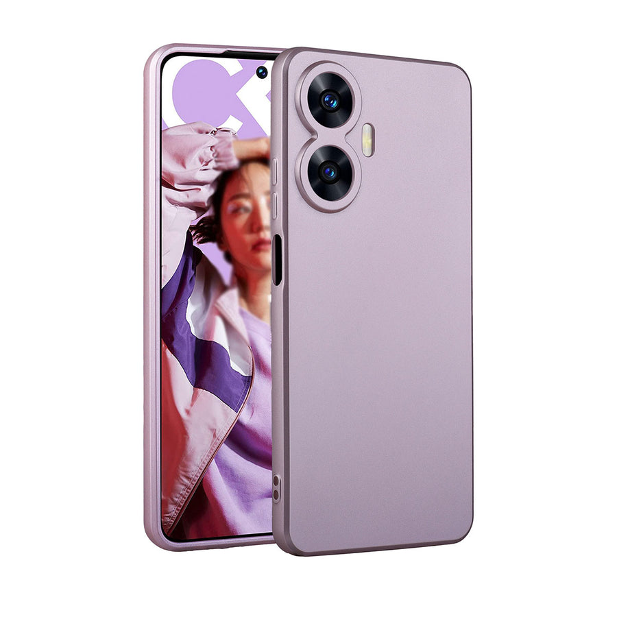 Realme C55 Kılıf Zore Premier Silikon Kılıf - Rose Gold