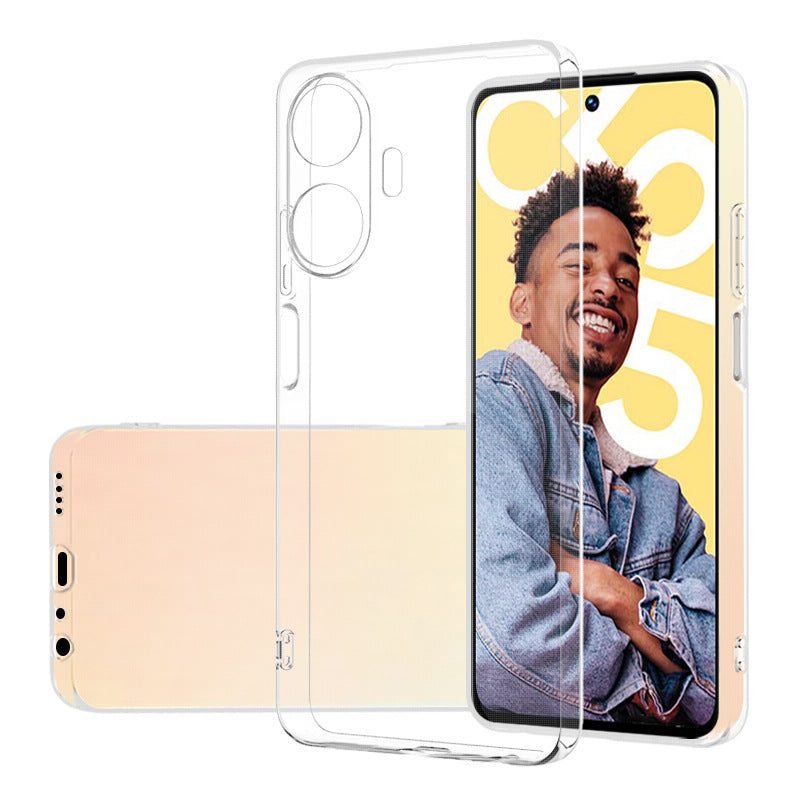 Realme C55 Kılıf Zore Süper Silikon Kılıf - Renksiz
