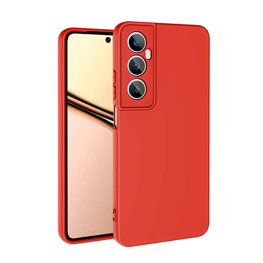 Realme C65 4G Kılıf Zore Mara Lansman Kılıf - Kırmızı