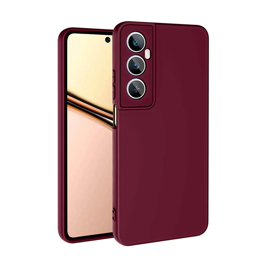 Realme C65 4G Kılıf Zore Mara Lansman Kılıf - Koyu Mor