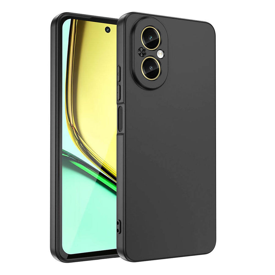 Realme 12 Lite Kılıf Zore Mara Lansman Kılıf - Siyah
