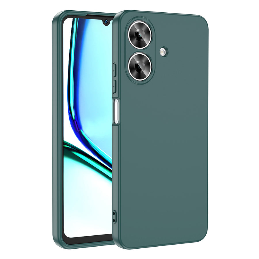 Realme Note 60 Kılıf Zore Mara Lansman Kılıf - Koyu Yeşil