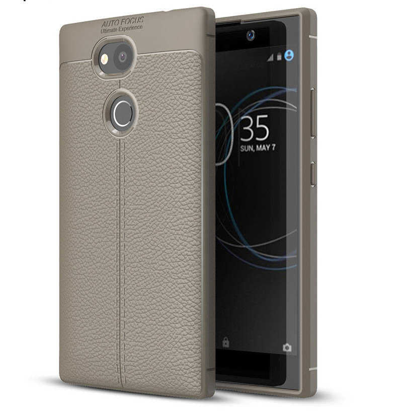 Sony Xperia L2 Kılıf Zore Niss Silikon Kılıf - Gri