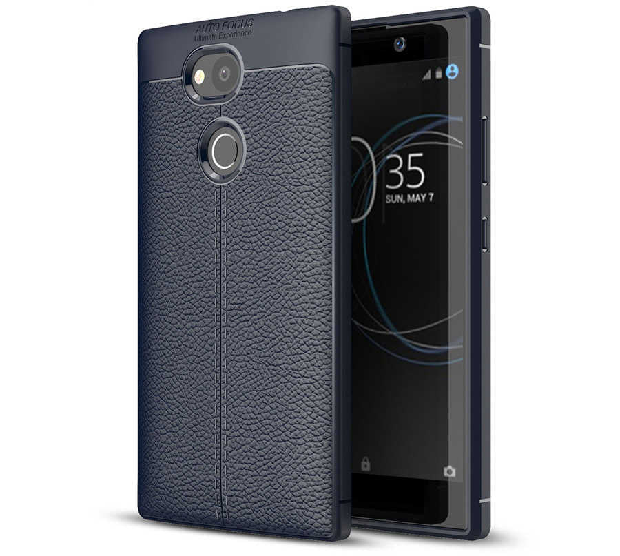 Sony Xperia L2 Kılıf Zore Niss Silikon Kılıf - Lacivert