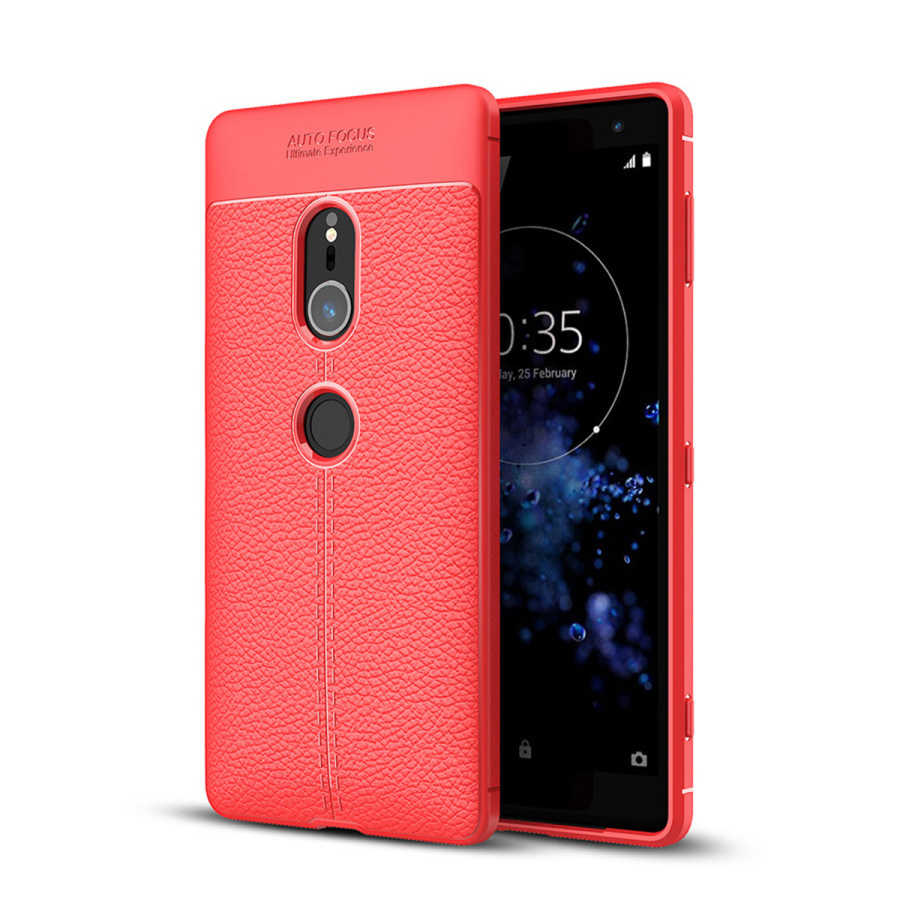 Sony Xperia XZ2 Kılıf Zore Niss Silikon Kılıf - Kırmızı