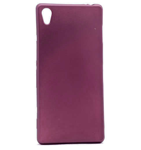 Sony Xperia Z2 Kılıf Zore Premier Silikon Kılıf - Mürdüm