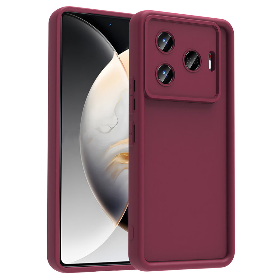 Tecno Camon 30 Pro 5G Kılıf Kamera Korumalı Zore Ananas Kılıf - Mürdüm